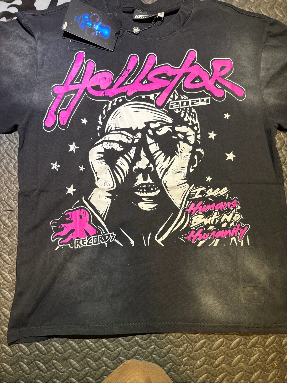Black & Pink Graphic Tee - 
Hellstar